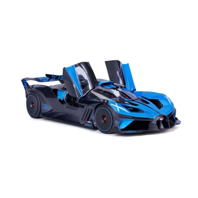 Modèle Bugatti Bolide bleu/noir 1:18