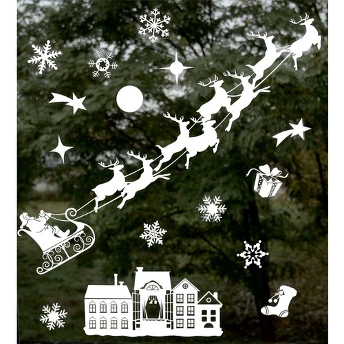 Ruhhy Autocollants de Noël pour fenêtre 22305