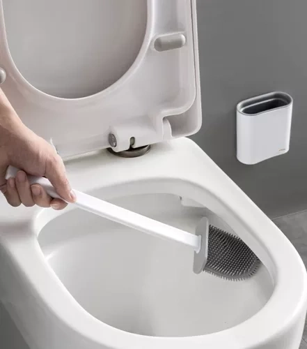 Brosse en silicone pour salle de bain