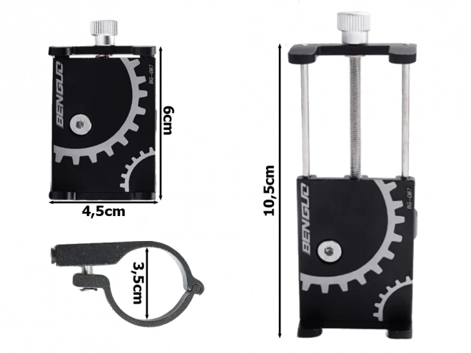 Support de téléphone en aluminium pour guidon