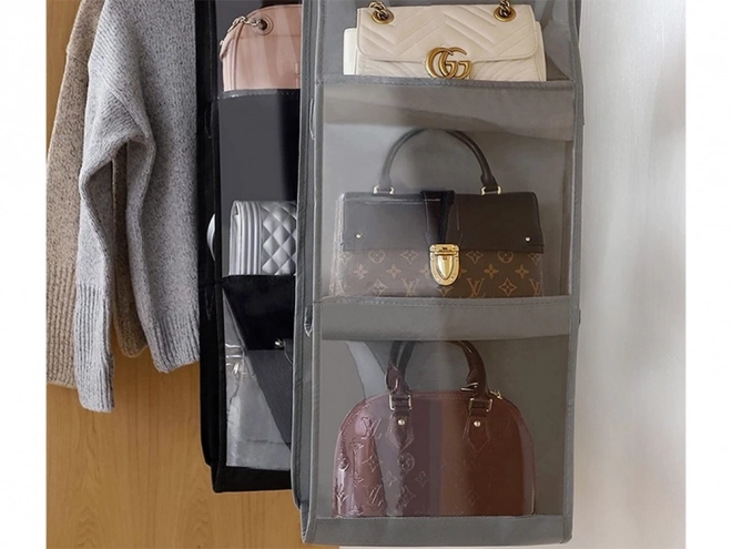 Organisateur de penderie pour cintres pour sacs à main