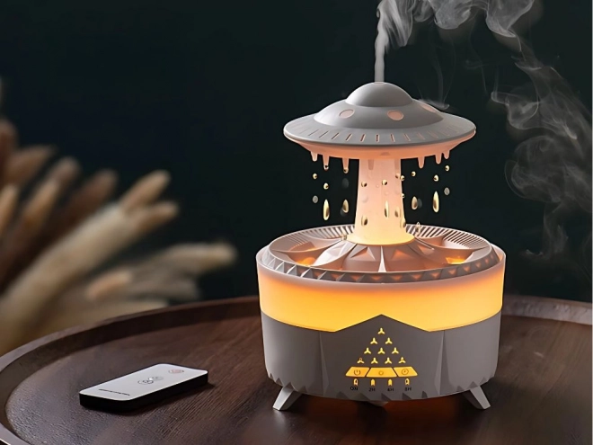 Humidificateur d'air et diffuseur aromatique en forme d'OVNI
