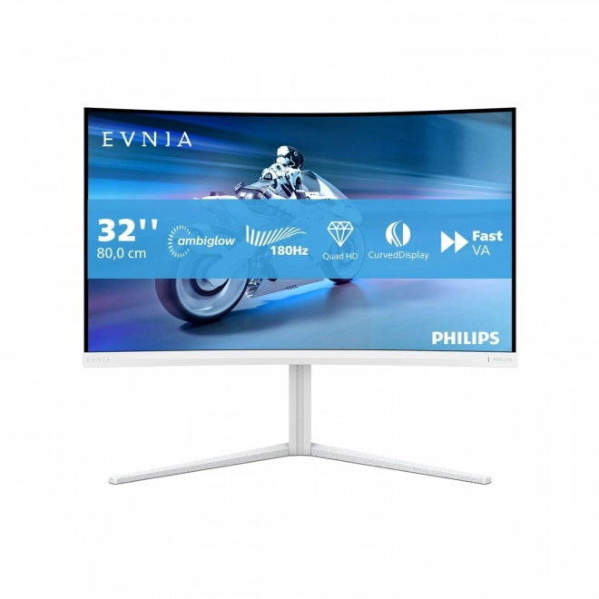 Moniteur incurvé de 31,5 pouces avec panneau VA et technologie Ambiglow