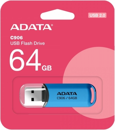 Clé USB ADATA Classic C906 64 Go USB 2.0 bleue