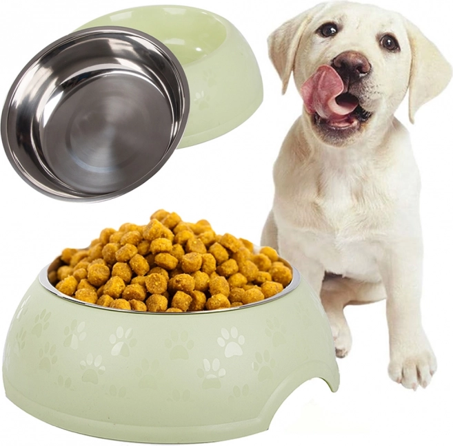 Grande gamelle en métal pour chiens et chats 1200 ml