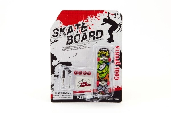 Skateboard Doigt Plastique 10 cm avec Accessoires