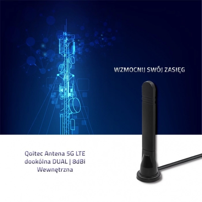 Antenne 5G LTE omnidirectionnelle DUAL 8 dBi pour usage intérieur