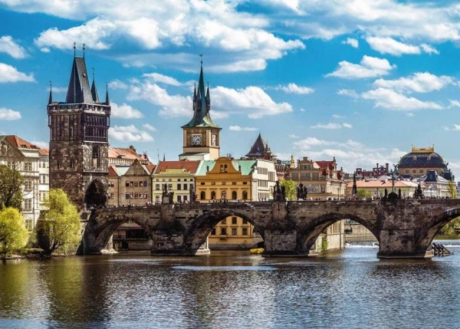 Prague – vue sur le pont Charles, puzzle 1000 pièces
