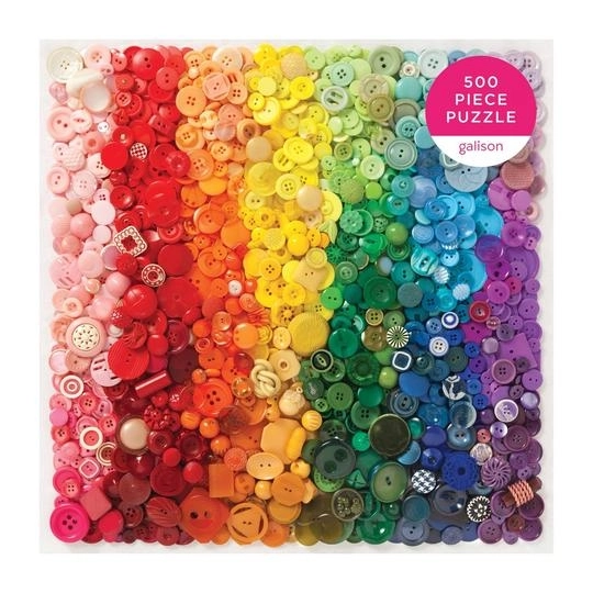 Puzzle boutons arc-en-ciel 500 pièces