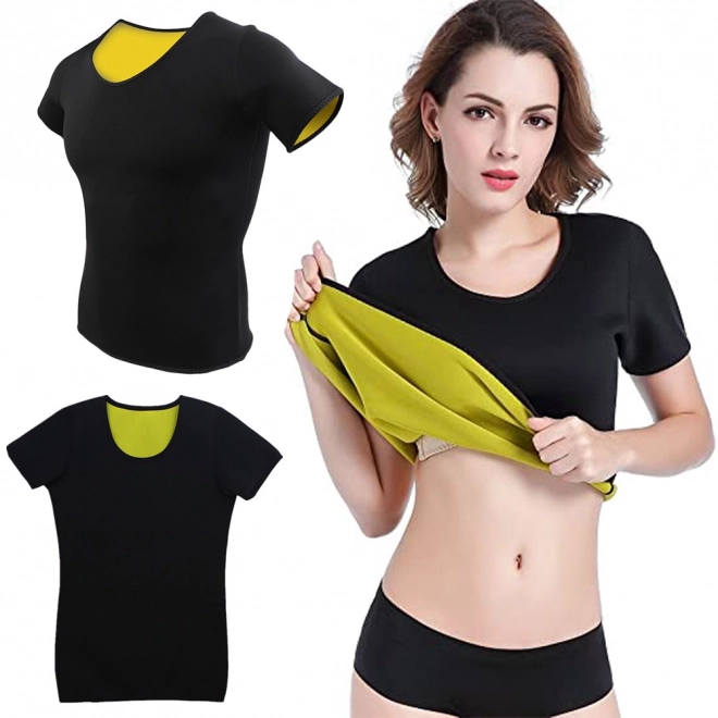 T-shirt de fitness en néoprène pour femme