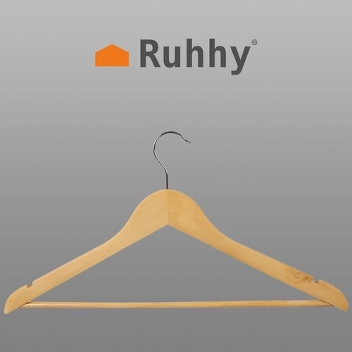 Porte-vêtements 10pcs. - Ruhhy en bois 24492