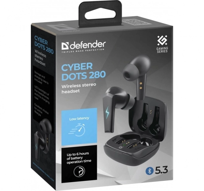 Écouteurs sans fil CyberDots 280 jeu noir