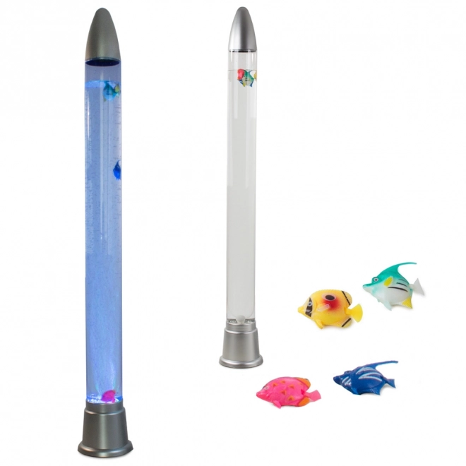 Lampe à eau avec poissons