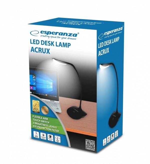 Acrux lampe de table noire