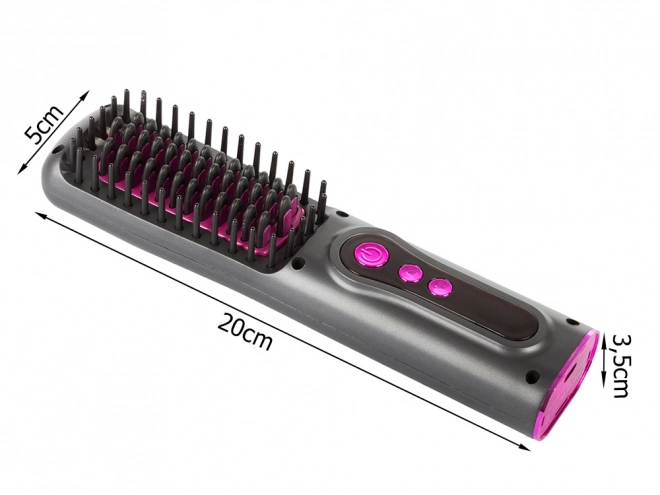Brosse lissante 2 en 1 fer à lisser sans fil électrique