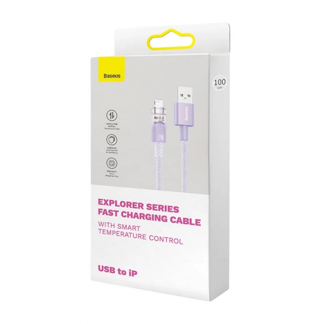 Câble de recharge rapide USB-A vers Lightning Baseus Explorer Series 1 m