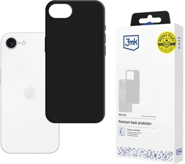 Coque noire Matt Case pour iPhone 16