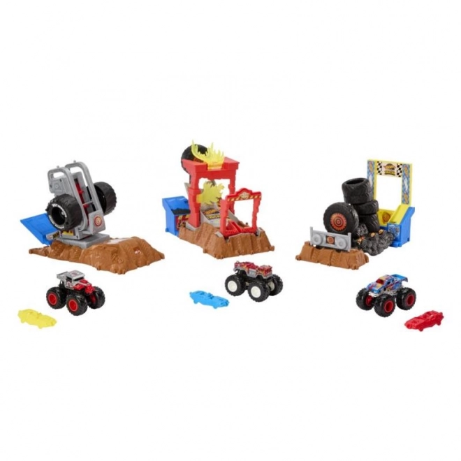 Hot Wheels Monster trucks aréna - défi de course set de jeu HNB87 – HW Tiger Shark