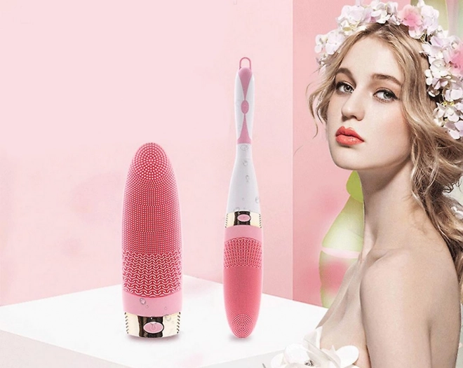 Brosse de massage corporelle en silicone pour le bain