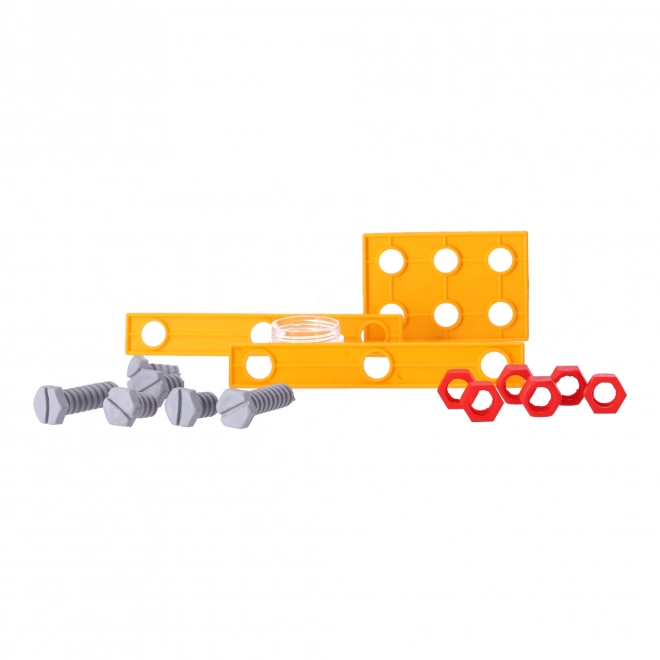 Ensemble de petit bricoleur avec casque et outils