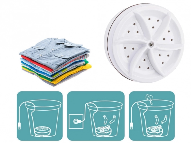 Lave-linge portable Mini Spin pour lavage touristique