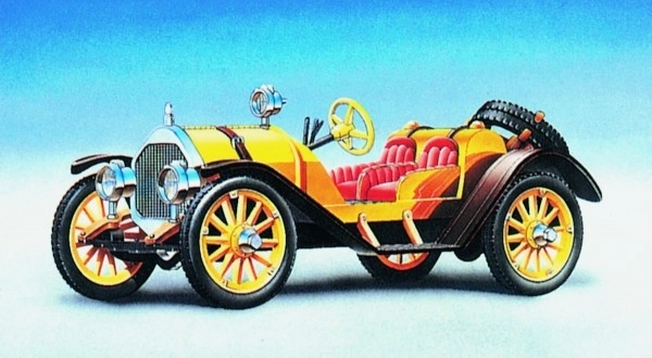 Modèle Mercer Raceabout 1912 12,5x5,5cm dans une boîte 25x14,5x4,5cm