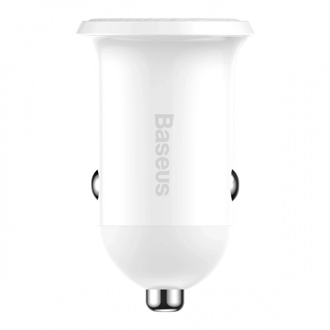 Chargeur de voiture 2x USB Baseus, 4,8A, blanc