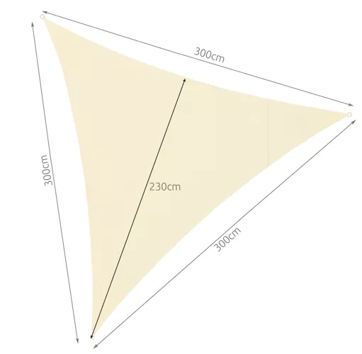 Gardlov 3x3x3 bâche solaire beige 23146