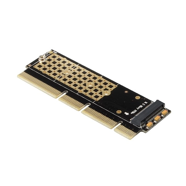 Adaptateur interne PCEM2-1U PCIe x16/x8/x4, slot M.2 NVMe M-key, 1U