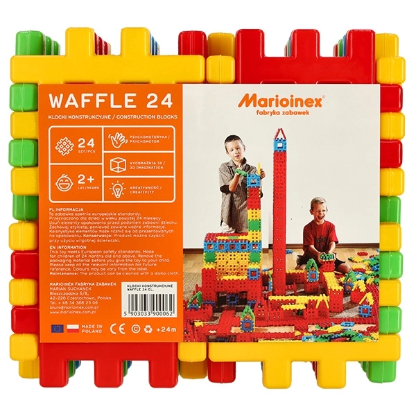 Blocs de construction Marioinex Gaufre 24 pièces