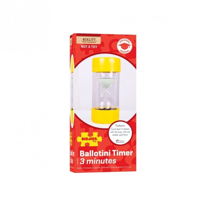 Bigjigs Toys Grand sablier 3 minutes