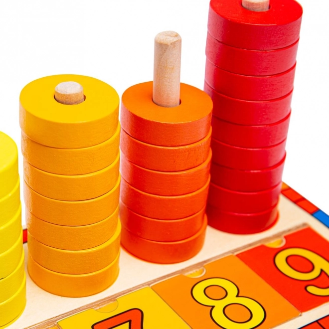 Planche avec chiffres encastrables Bigjigs