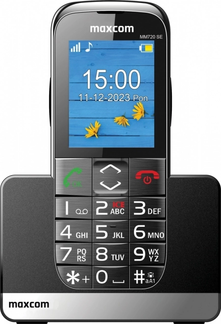 Téléphone mobile Maxcom à commande simple avec fonction SOS