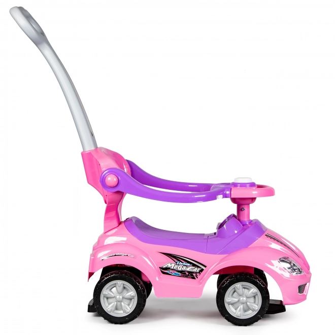Trotteur enfants 3 en 1 avec klaxon - rose