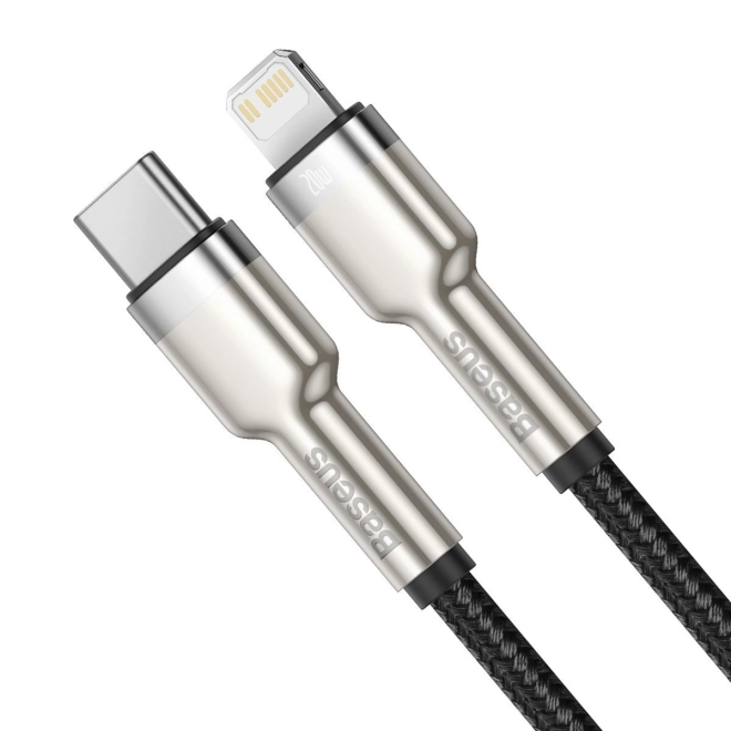 Baseus USB-C vers Lightning câble Cafule 20W, 2m noir