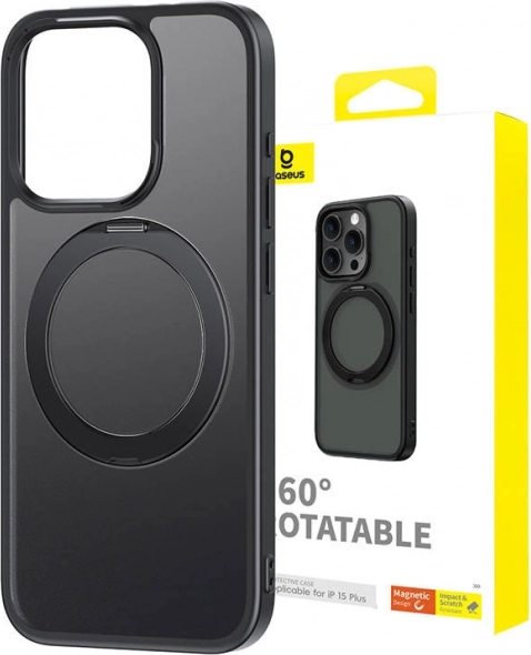 Coque magnétique Baseus CyberLoop pour iPhone 15 Plus noire