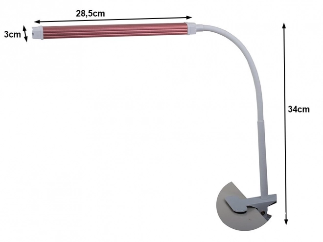Lampe de table avec clip USB pour cosmétique