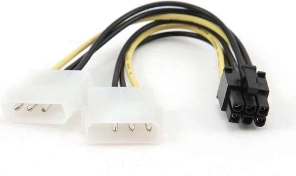 Y d’alimentation 2x Molex vers 6 broches pour carte graphique BTX