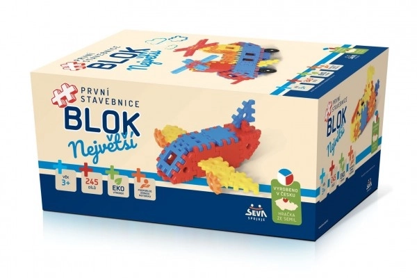 Jeu de construction BLOK Plus grande boîte en plastique