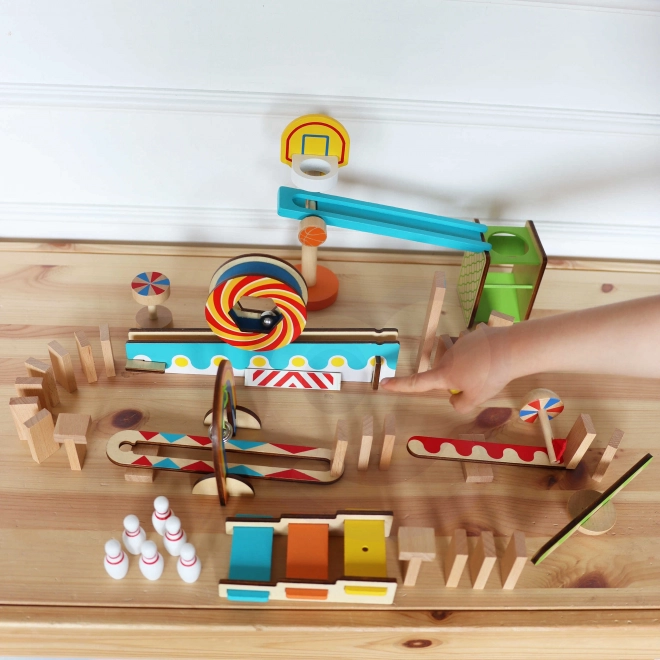 Blocs de construction en bois domino / puzzle domino Tooky Toy