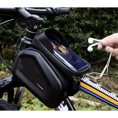 Sacoche de cyclisme pour téléphone avec étui étanche et pare-soleil