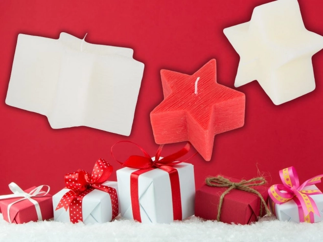 Bougie de Noël en forme d'étoile