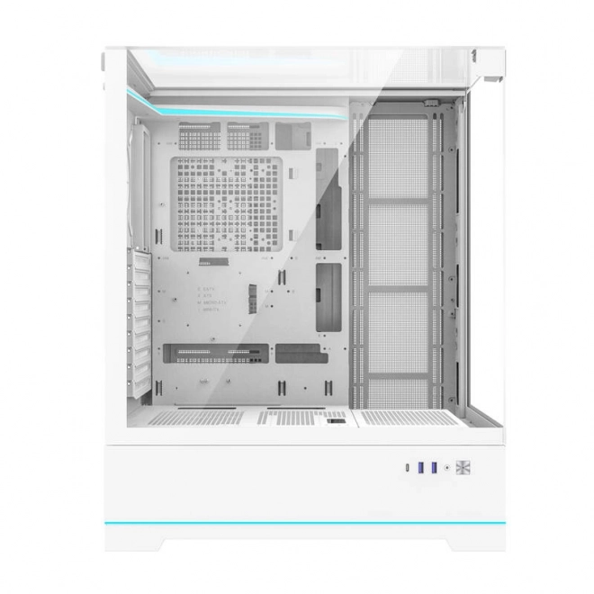 Boîtier de PC Darkflash DY450L blanc