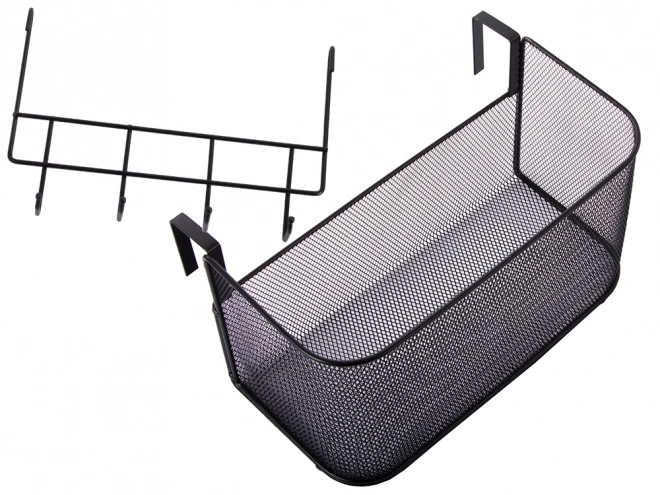 Panier suspendu en métal pour porte avec crochets