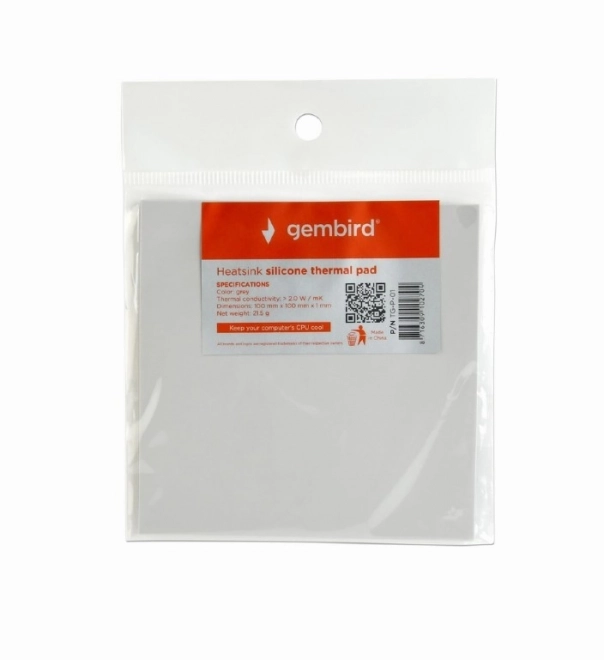 Tapis thermique en silicone 100 x 100 x 1 mm