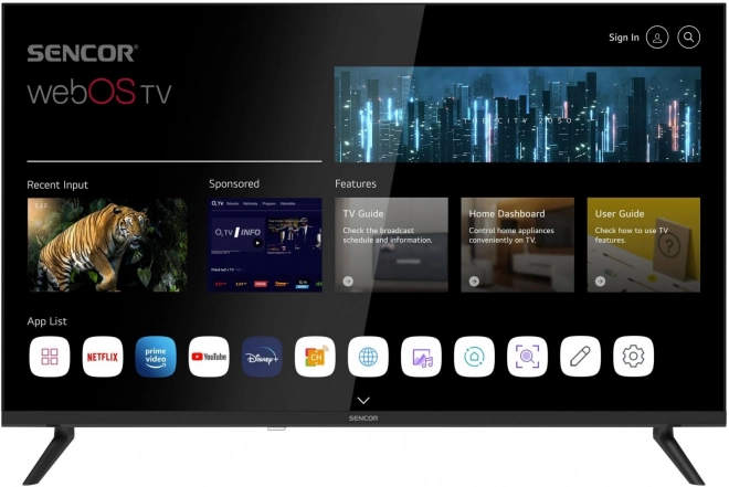 Téléviseur intelligent Sencor webOS 32 pouces