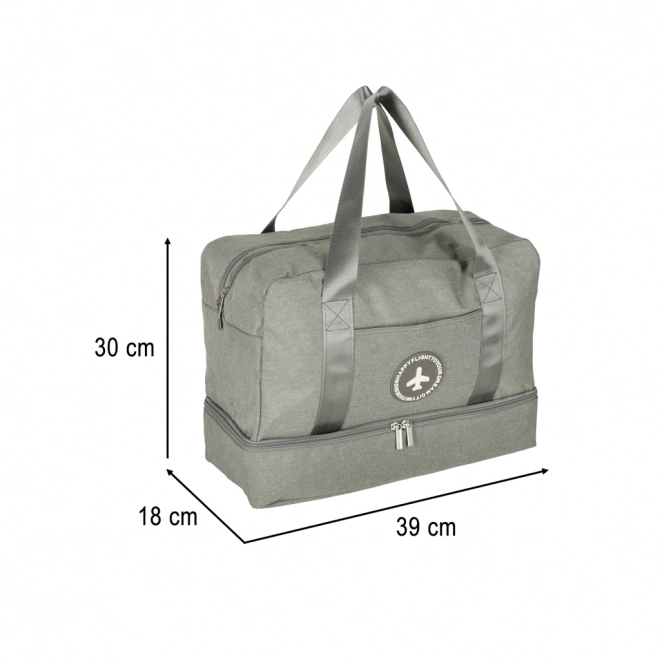 Sac de voyage pour bagage à main 39 x 18 x 30 cm gris
