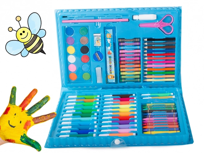 Ensemble artistique pour peinture dans une valise 86 pcs