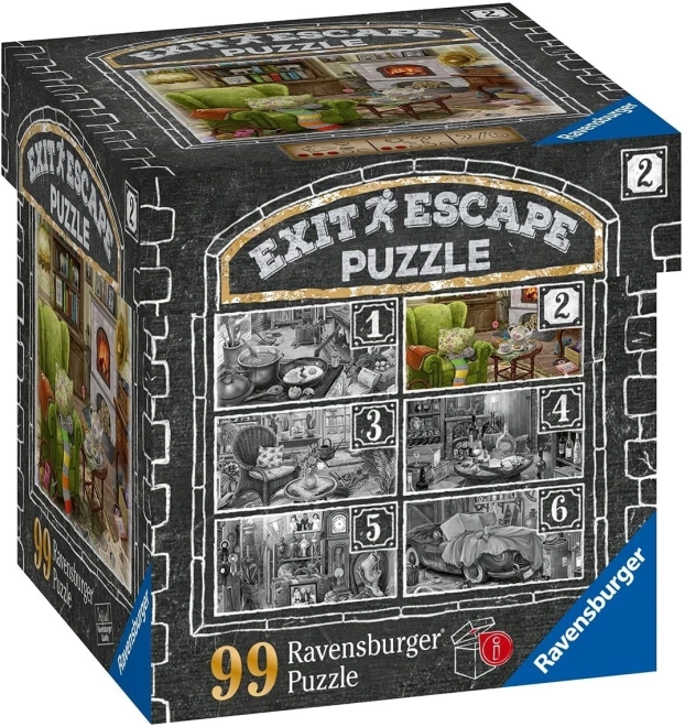 Ravensburger jeu d'évasion EXIT puzzle Manoir hanté : Dans le salon 99 pièces