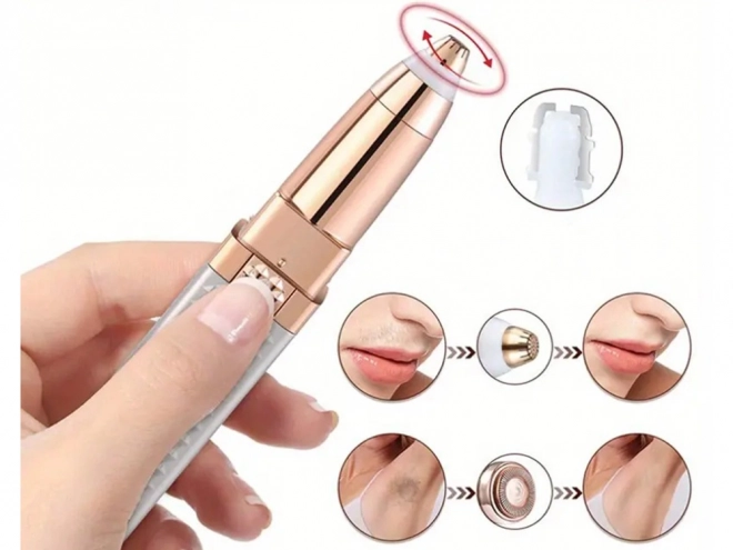 Épilateur féminin pour sourcils et rasoir pour le visage et le bikini